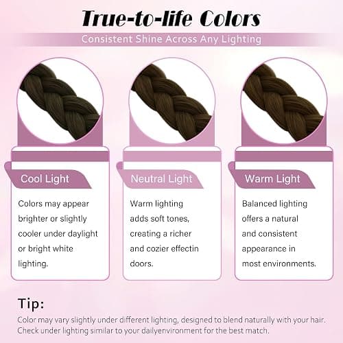 Kmzbasg 2PCS Long Braid Ponytail Extension with Hair Tie DIY Wrap Around Synthetic Hairpiece Natural Soft Fluffy Style for Women’s Daily Wear thumbnail 4