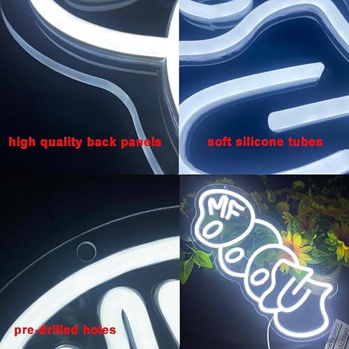 Symone Mf Doom Neon Signs, USB Powered Dimmable LED Neon Light Classic Hip Hop Decor, for Bedroom Music Lovers Urban Chic Modern Studio Decor, Personalized Gifts for Music Lovers(16.1 * 6.7 in) thumbnail 5