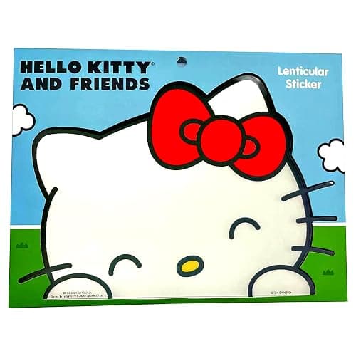 Hello Kitty Sticker Car Decal Sticker 9" | Hello Kitty Car Accessories | Party Favor Peel Me Sticker | Waterproof Vinyl Lenticular | 9" | Officially Licensed thumbnail 3