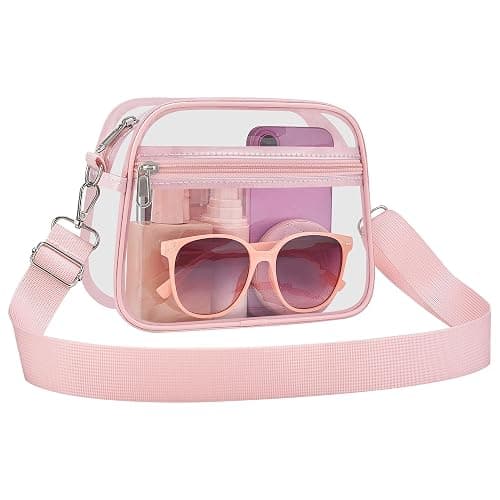 COK Clear Bag for Stadium Events Crossbody Bags for Women and Men | Transparent Purse with Adjustable Strap for Concerts Festivals Game Day - Image 1