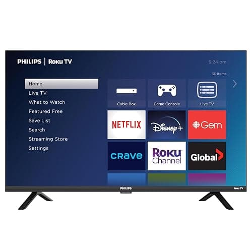 Philips Roku TV 32" HD 720p LED-LCD Smart TV (32PFL4674/F6), Alexa Compatible - Image 1