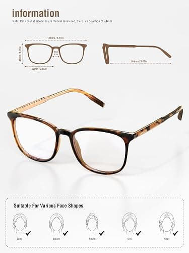 ANYLUV Blue Light Glasses for Woman Men, Womens Blue Light Blocking Glasses Computer Glasses Anti Eyestrain thumbnail 8