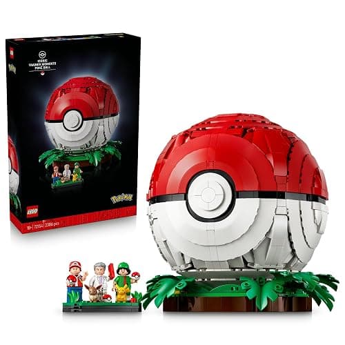 LEGO Pokémon Iconic Trainer Moments Poké Ball 72154 | Collectible Building Set for Adults, Ages 18+, Pokémon Model Kit with 3 Minifigures & 2 Pokémon Figures, Gift for Gamers - Image 1