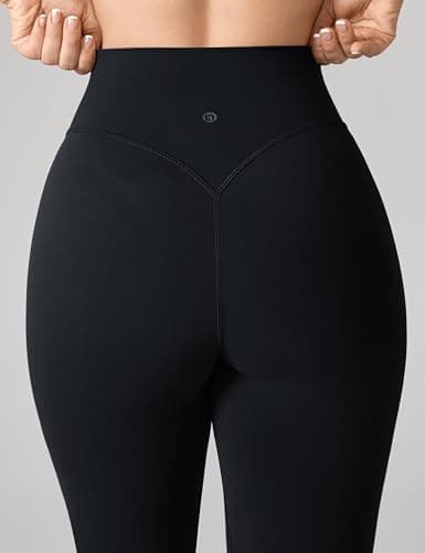 UNISSU Hugcurve No Front Seam High Waisted Flare Leggings for Women Bootcut Yoga Pants Buttery Soft - 29.5''/31.5''/33.5'' thumbnail 5