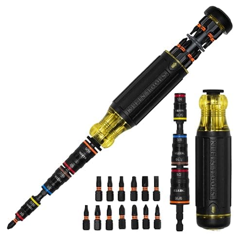 Klein Tools 32303HD Impact Driver Set, 20-in-1 SAE Impact Rated Sockets and Screwdriver Tool with Phillips, Slotted, Square and Torx Tips - Image 1