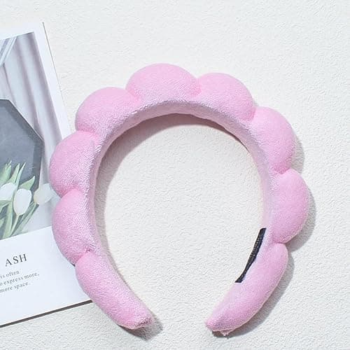 TYSSELY Spa Headbands for Washing Face Makeup Skin Care Headband Women Bubble Facial Beauty Headbands Puffy Shower Towel Band Hair Headband thumbnail 4