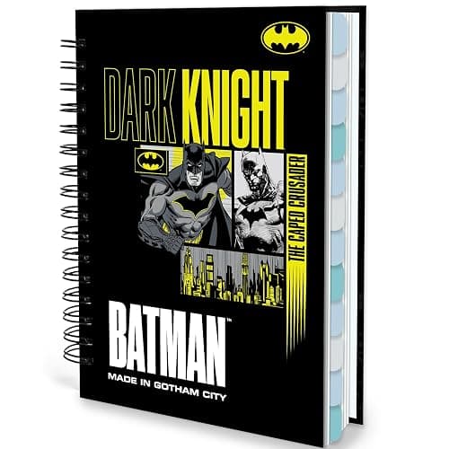 Batman 2026 Planner – Superhero Undated Daily Weekly & Monthly Planner with Calendar & Holiday Tracker, Monthly Tabs, Habit Tracker, 12 Months Spiral Agenda Book for Office School Gift Supplies - Image 1