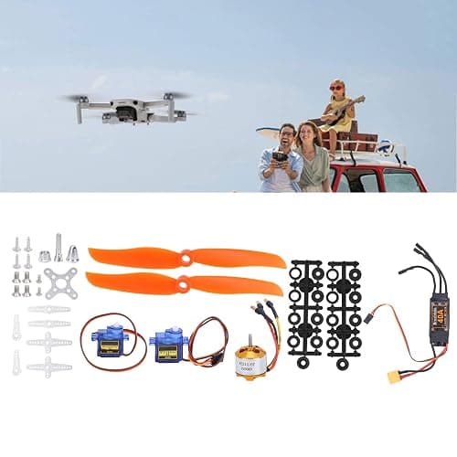 RC Airplane Motor, 2212 KV2200 Brushless Motor 40A XT60T SG90 Servo 6035 Propeller Accessory Kit for RC Aircraft RC Plane Quadcopter Fixed Wing Plane Helicopter Aircraft (Black) thumbnail 8