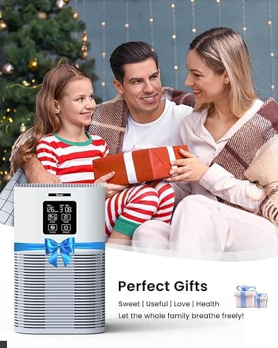 VEWIOR Air Purifiers for Home, Air Purifiers for Large Room up to 1200 sq.ft, H13 True HEPA Air Filter with Fragrance Sponge 6 Timers Quiet Air Cleaner for Pet Dander Wildfire thumbnail 9