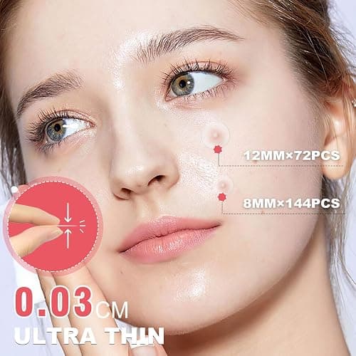 216 Counts Pimple Patches for Face, Hydrocolloid Acne Patches Zit Patches for Face Overnight Care Acne Spot Treatment Patch Cystic Acne Treatment Stickers Blemish Hydrocolloid Cover for all Skin Type thumbnail 5