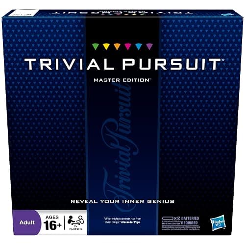 Hasbro Gaming Trivial Pursuit Master Edition Trivia Game, Board Games for Adults and Teens, Includes Electronic Timer, Trivia Games for 2 to 6 Players, Ages 16 and Up (Amazon Exclusive) - Image 1