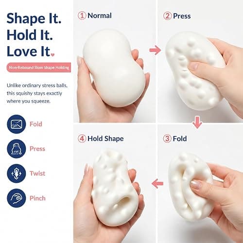 Crunchy Soap Squishy, Realistic TPR Crunchy Squishy Stress Fidget Toy | Crunchy Soap Squishy Toy Relief Sensory Fidget with Satisfying Crush Sound Anxiety Release for Office Desk Adults Teens thumbnail 4