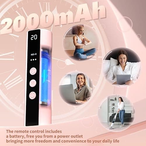 NVBOTY LED Face Mask Light Therapy, 4 Modes Portable Red Light Therapy for Face, 2000mAh Rechargeable Remote, Blue, Orange, 850NM Infrared & Red Light Mask, 400 LEDs, Timing Function, at Home & Travel thumbnail 7