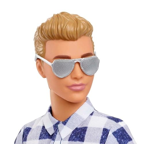 Barbie It Takes Two Camping Set with Blonde Ken Doll in Plaid Shirt & Accessories Including Cooler, Map & More thumbnail 2