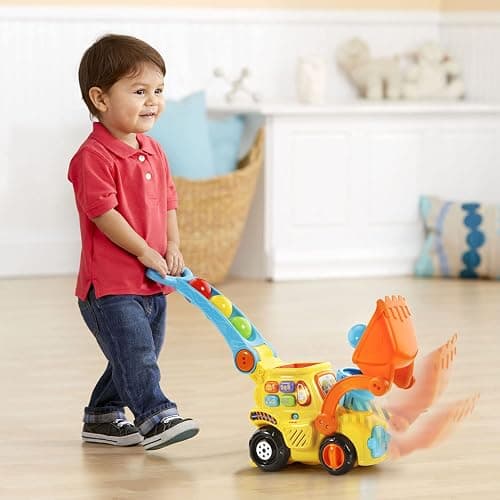 VTech Pop-a-Balls Push & Pop Bulldozer - English Version thumbnail 2