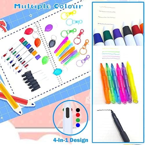 Daemson Nurse Pen Set, Badge Reel Pen, Nurse Badge Accessories (Blue) | Include Highlighter, Permanent Marker, Ballpoint Pen, LED Keychain Flashlight, and Nursing Keychain Clip thumbnail 6