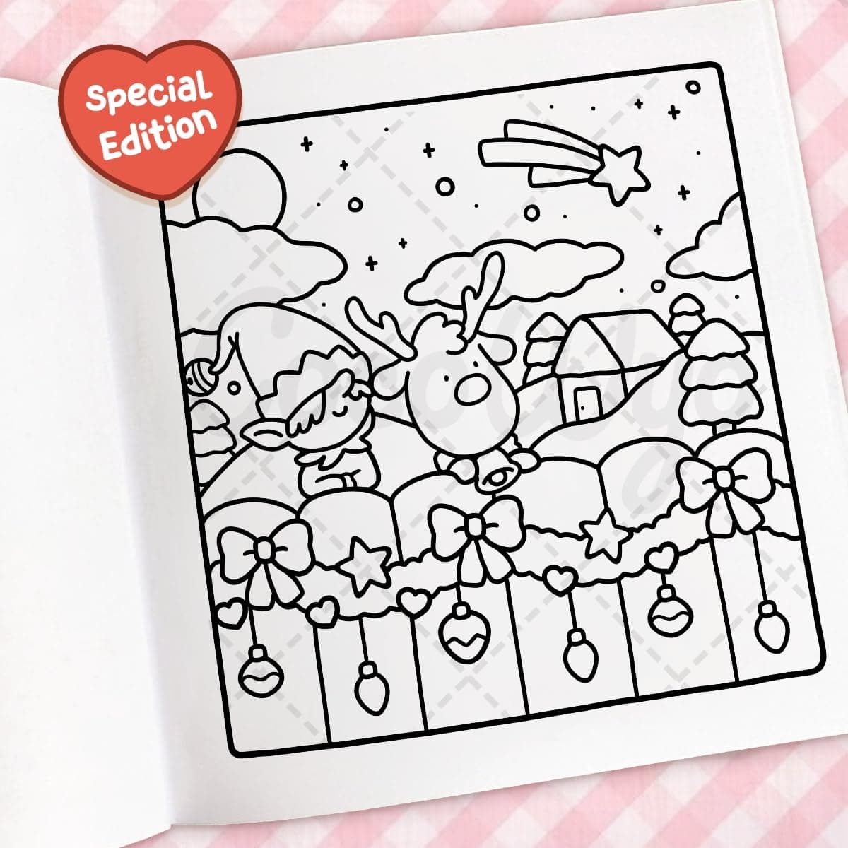 Cozy Christmas: The Cute and Relaxing Festive Colouring Book thumbnail 5
