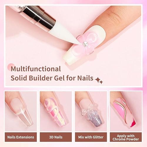 3D Gel Nail Art Sculpting Nail Glue, Sculpting Glue for Hand Modeling Building & Painting & Carving & Extension & Decoration, Soak Off UV/LED Nail Art DIY thumbnail 4
