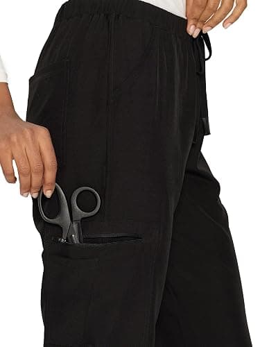 floralhue Scrubs for Women, V-Neck Scrubs Top & Cargo Pants with 12 Pockets, Yoga Waistband, 4 Way Stretch thumbnail 6
