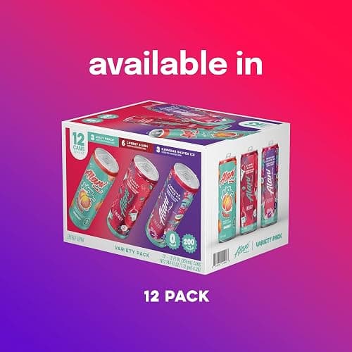Alani Nu VARIETY PACK CHERRY SLUSH, JUICY PEACH, HAWAIIAN SHAVED ICE Sugar Free, Low Calorie Energy Drinks, 200mg Caffeine, Biotin B Vitamins, Zero Sugar, 10 Calories, 12 Fl Oz Cans, 12 Pack thumbnail 3