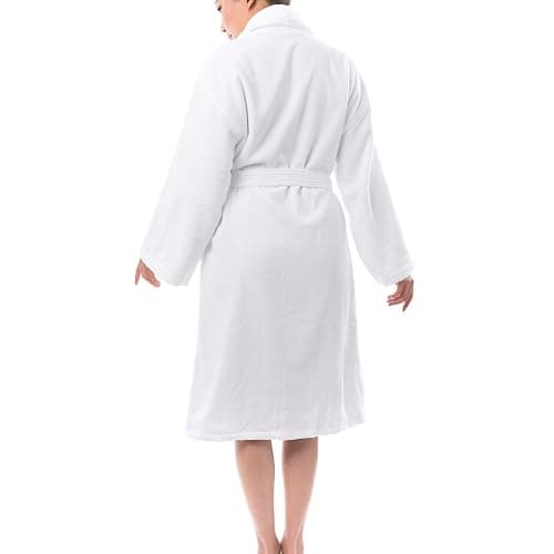 Alpine Swiss Blair Womens Cotton Terry Cloth Bathrobe Shawl Collar Velour Spa Robe thumbnail 5