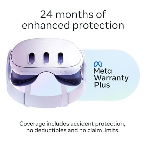 Meta Quest 3 512GB Virtual Reality Headset Bundle with 24 Months of Meta Horizon+ Games Subscription & Meta Warranty Plus Enhanced Protection, Low Monthly Price, As Low as 0% APR thumbnail 4