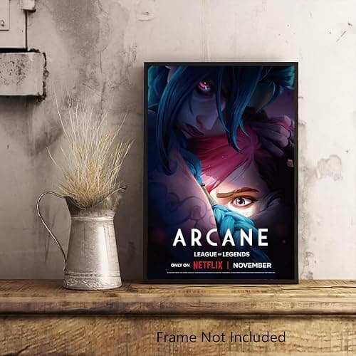 Jefuzh Anime Cartoon Arcane: League of Legends Season 2 TV Series Poster #1 - Matte Poster Frameless Gift 11 x 17 inch(28cm x 43cm),Noframe thumbnail 6