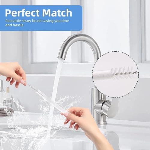 UXIETIN 3 Pack Water Bottle Cleaner Kit for owala 24oz/32oz/40oz,owala Brush and Straw Cleaner, Straw Cleaner Compatible with owala Water Bottle,owala Accessories thumbnail 3