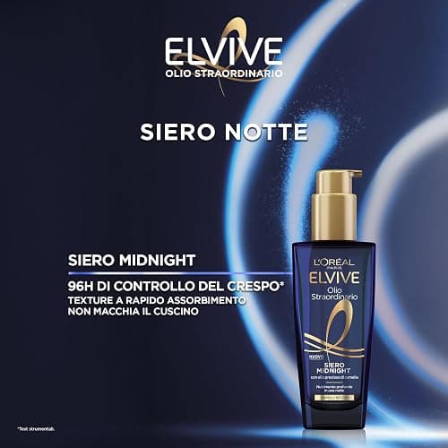 L'Oréal Paris Elvive Kit per Capelli Secchi con Olio Sublimatore del Capello per il Giorno, e Siero Midnight per la Notte, Lucentezza Straordinaria e Nutrimento Intenso, Olio Straordinario thumbnail 5