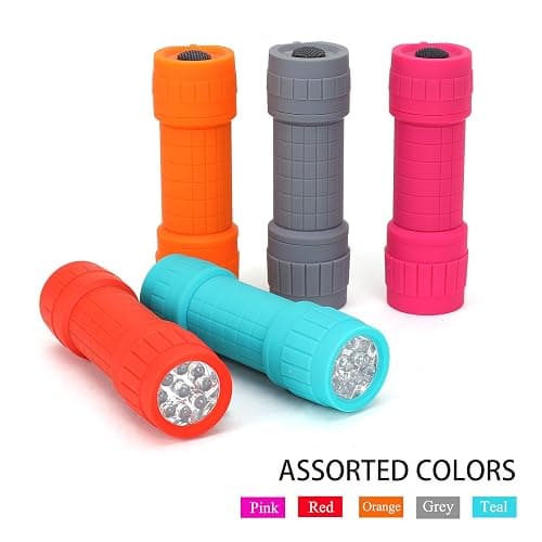 FASTPRO 10-Pack, 9-LED Mini Flashlight Set, AAA Batteries are Included and Pre-Installed, Perfect for Class Teaching, Camping, Wedding Favor thumbnail 5