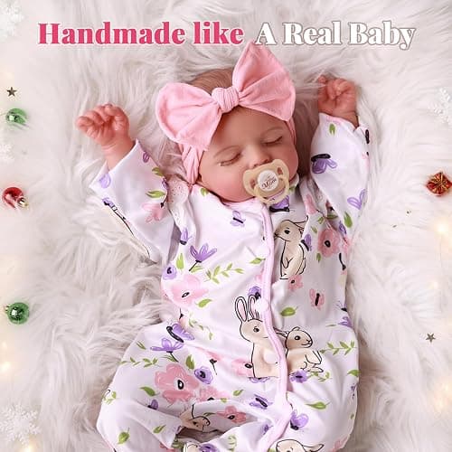 BABESIDE Lifelike Reborn Baby Dolls Girl - 20 Inch Realistic Newborn Baby Dolls with Poseable Body, Real Life Baby Dolls with Accessories for 3+ Year Old Girls Gifts, Pretend Play, Collection thumbnail 3