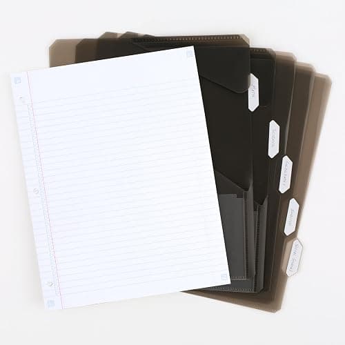 Five Star Flex Refillable Notebook + Study App, College Ruled Paper and 1 Inch TechLock Ring Binder with Pockets, Tabs and Dividers, 200 Sheet Capacity, Seaglass Green (293280AQ8) thumbnail 7