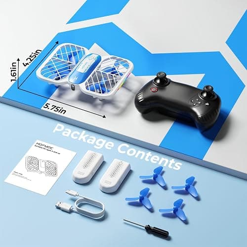 HOFMOC Mini Drone for Kids 8-15, Indoor Drones Gifts for Boys 8-12, Boys Toys Age 8-10, Beginner Drones with Propeller Protection, Throw to Go, Altitude Hold, 3D Flips and Headless Mode thumbnail 7