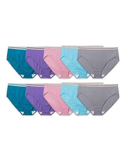 Fruit of the Loom womens Eversoft Cotton Underwear Multipacks, Tag Free & Breathable, Available in Plus Size - Image 1