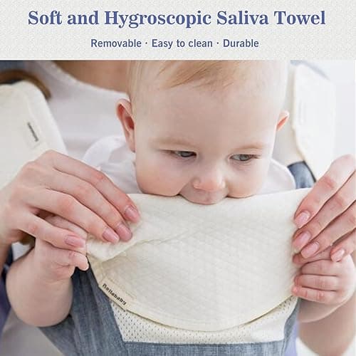 Baby Carrier, Bellababy Multifunction Baby Carrier Hip Seat (Ergonomic M Position) for 3-36 Month Baby, 6-in-1 Ways to Carry, All Seasons, Adjustable Size, Perfect for Shopping Travelling, Grey thumbnail 4