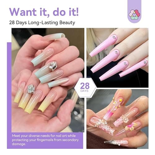 SAVILAND Acrylic Nail Kit for Beginners, Home Practice Set | Includes 30g Clear Acrylic Powder and Liquid, #12 Brush, Forms, File, Dappen Dish, For Extensions & 3D Nail Art Sculpting thumbnail 7