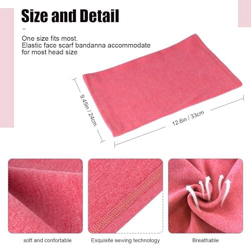 Winter Neck Warmer Fleece Windproof Neck Gaiter Snood for Men Women Cold Weather Face Scarf Headwear for Skiing Running Cycling thumbnail 4