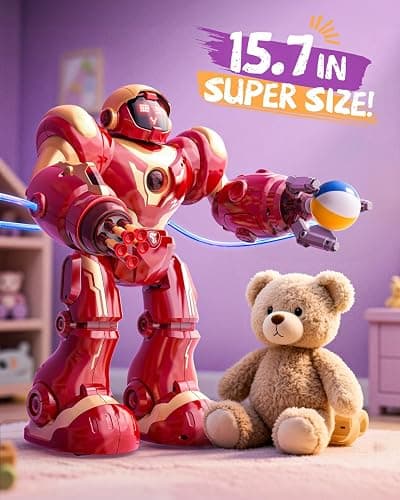 Holyton 5088 Smart Robots for Kids,Large STEM Programmable RC Robot, with Voice Control,APP Control,LED Eyes,Ideal Gift for 4 5 6 7 8 9 Years Old Boys and Girls thumbnail 2