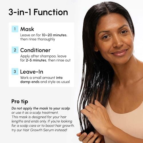 MAREE Deep Conditioning Hair Mask for Damaged Hair Treatment – Keratin Hair Care for Hydrating Growth Repair Moisturizing – Dry Curly Color Refreshing – Tratamiento Mascarilla Para el Cabello Seco thumbnail 10