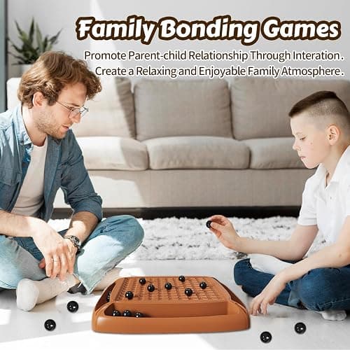 Magnet Game, Magnetic Game Chess 40 Piceses, Family Games for Kids and Adults, Board Game for Kids 8-12 Family Games Night 2-4 Players, Gifts for Teens Kid (Brown) thumbnail 6