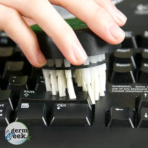 Germ Geek Keyboard & Electronics Cleaning Kit | Patented Precision Brush | Multi-Purpose Tool for Laptop Phone & AirPods | USA-Made, Eco-Friendly & Safe Computer Cleaner thumbnail 3