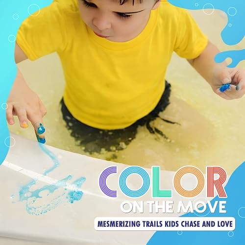 SplashEZ Mini Bath Color Tablets for Kids, 150 Fizzy Bath Bombs & Bath Toys | STEM Mini Bath Bombs for Kids, Non Toxic, Fragrance Free, No Tub Staining, Easy Clean for Toddlers & Kids thumbnail 3