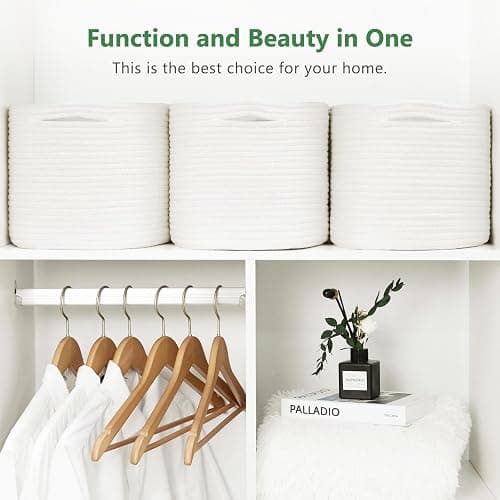 white storage bins pack of 2 thumbnail 5