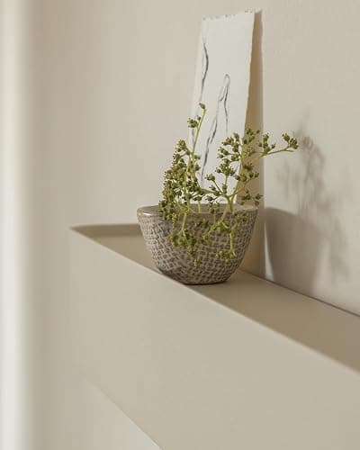 Kazai.® Porte manteau mural design 'Tone' | Porte-manteau moderne avec crochets cachés et étagère murale | Patère en métal design pour entrée | Patère murale pour montage mural | Taupe thumbnail 3