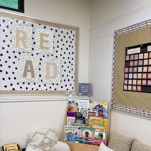 PLKMN Beige Classroom Decor, Boho Classroom Must Haves Homeschool Decor Set of 4, Reading Nook Read Signs for Library Kindergarten 8x10 (Unframed)-5 thumbnail 5