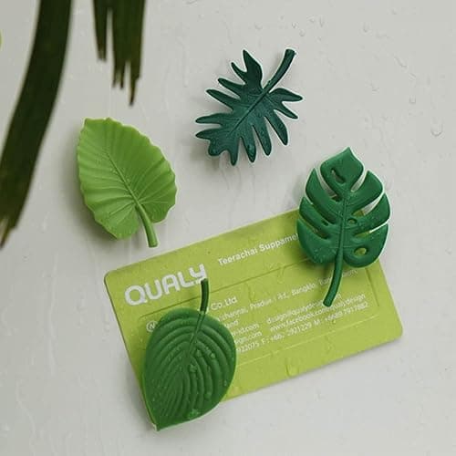 joaoxoko Plant Fridge Magnets,8 Pcs Mini Tropical Leaves Refrigerator Magnets Cute Magnets for Locker Fridge Home Office Decor, 3D Monstera Plant Refrigerator Magnets (Plant) thumbnail 5