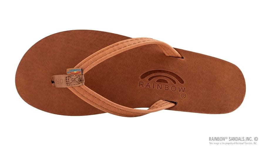 Rainbow Sandals Ladies Luxury Leather - Single Layer Arch Support With 1/2" Narrow Strap thumbnail 3