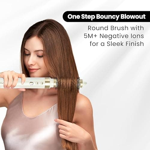 GLAMUP 6-in-1 Extra Long Wrap AirCurler, Hot Air Styler, Fast Drying | 110k RPM High-Speed Motor & Negative Ions, Frizz-Free, No Heat Damage, Volumizer & Straightener for All Types, Travel Pouch thumbnail 7