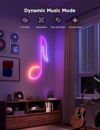 Govee Neon Rope Light 2, 5m RGBIC Neon LED Strip Lights with Shape Mapping, Work with Matter, Alexa and Google Assistant, LED Rope for Wall Decor - 5m thumbnail 5