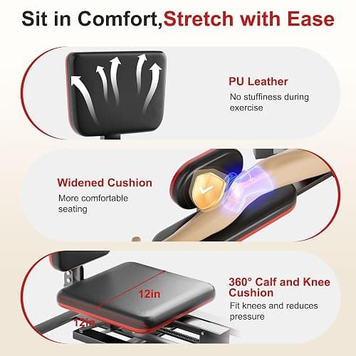 TDH Leg Stretcher, 220LBS Stretcher Machine,200° Adjustable Split Machine, Flexibility Stretching Equipment to Relieving Leg Muscl,Exercise for Everyone thumbnail 4
